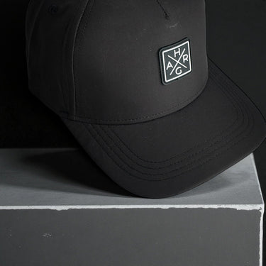 5 Panel Golf Snapback - Midnight Black - HARG Golf