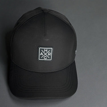 5 Panel Golf Snapback - Midnight Black - HARG Golf