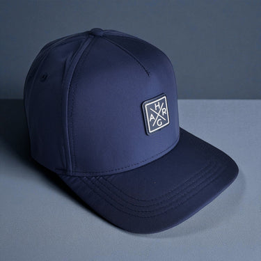 5 Panel Golf Snapback - Oxford Blue - HARG Golf