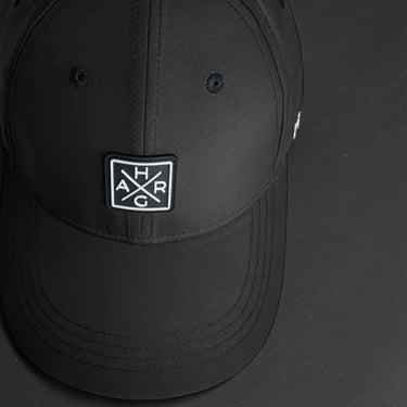 6 Panel Golf Snapback - Midnight Black - HARG Golf