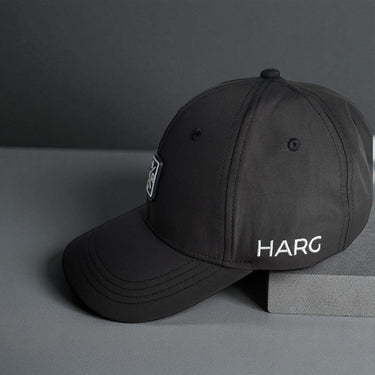 6 Panel Golf Snapback - Midnight Black - HARG Golf