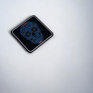 Golf Ball Marker - Blue Candy Skulls - HARG Golf