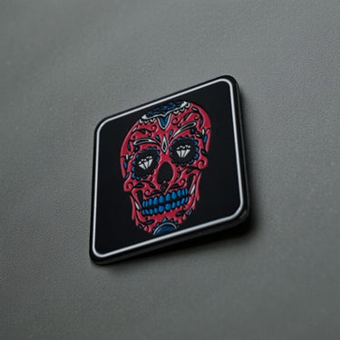 Golf Ball Marker - Red Candy Skulls - HARG Golf