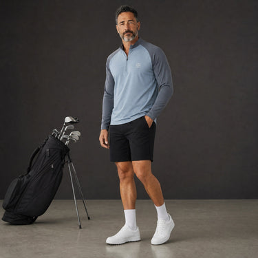 HARG 1/4 Zip Pullover – Shadow Grey/Dove Grey - HARG Golf