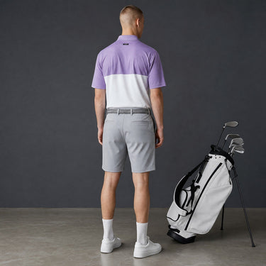 HARG Comfort Fit Golf Polo - Royal Purple / Chalk White - HARG Golf
