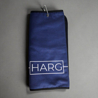 HARG Microfibre Golf Towel - Oxford Blue - HARG Golf