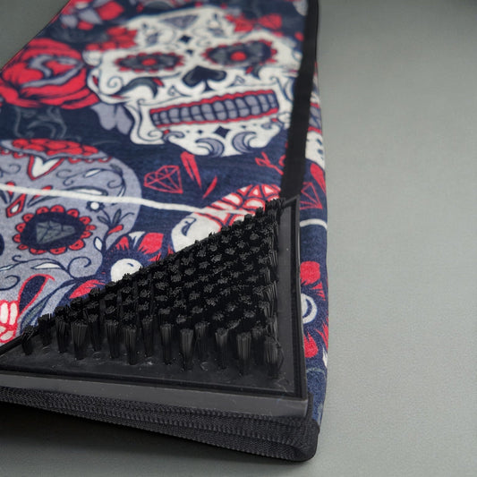 HARG Microfibre Golf Towel - Red Sugar Skulls - HARG Golf