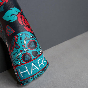 Premium Blade Putter Headcover - Blue Sugar Skulls - HARG Golf