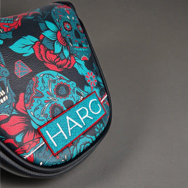 Premium Mallet Headcover - Blue Sugar Skulls - HARG Golf