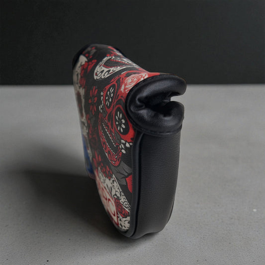 Premium Mallet Headcover - Red Sugar Skulls - HARG Golf