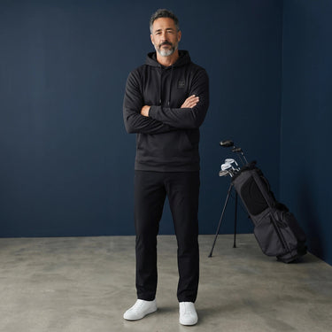 SportFit Golf Hoodie - Midnight Black - HARG Golf