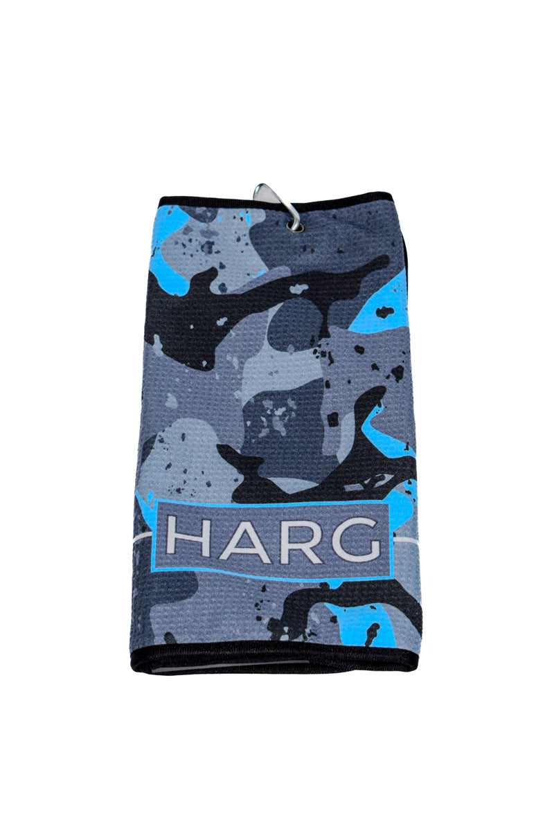 Microfibre Golf Towel - Blue Camo - HARG