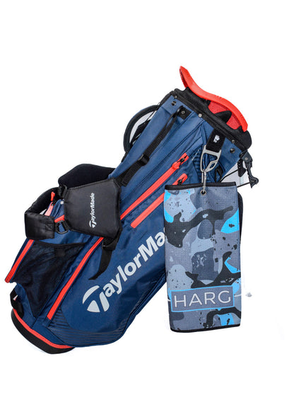 Microfibre Golf Towel - Blue Camo - HARG