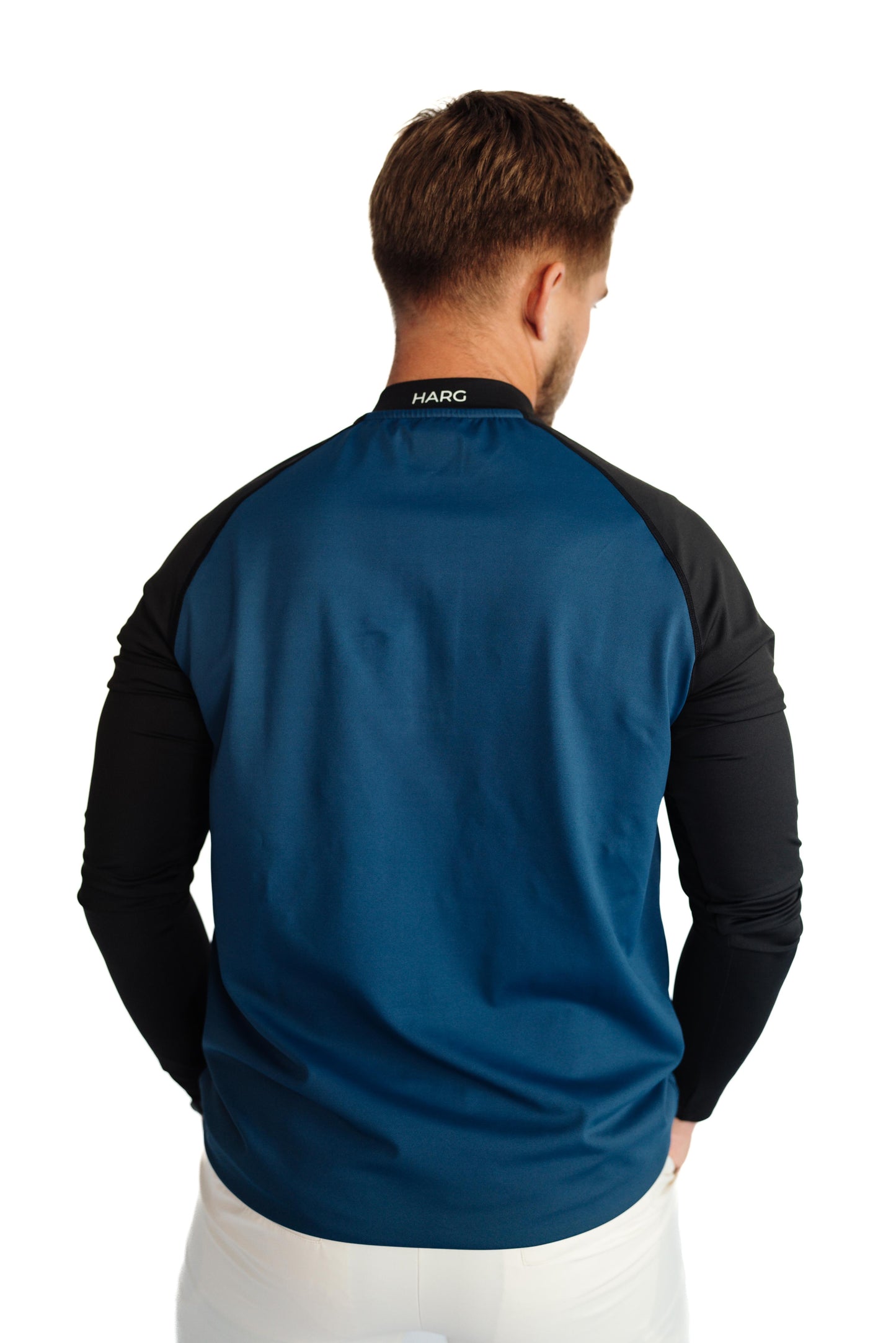 Men's 1/4 Zip - Deepsea Blue / Midnight Black