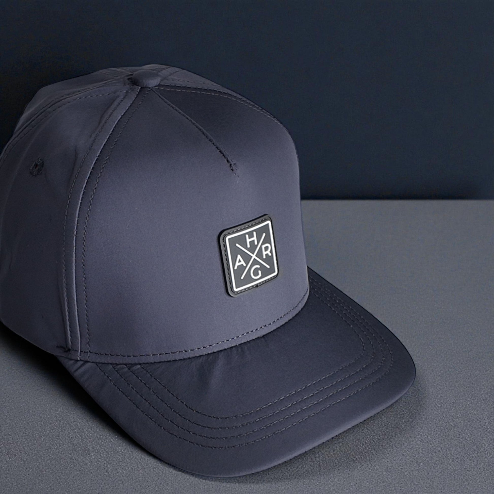5 Panel Golf Snapback - Iron Grey - HARG Golf