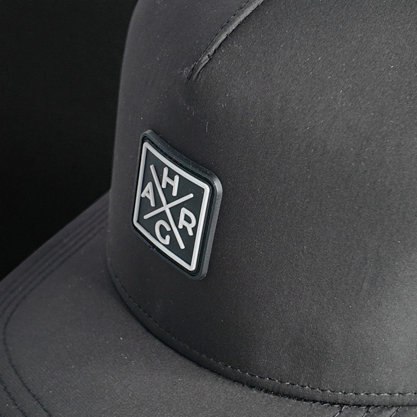 5 Panel Golf Snapback - Midnight Black - HARG Golf