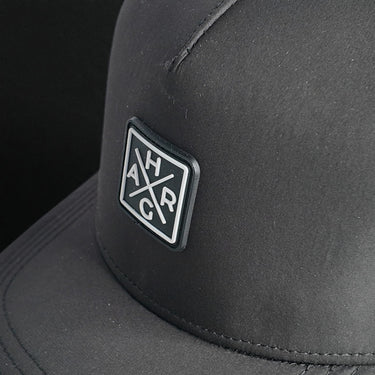 5 Panel Golf Snapback - Midnight Black - HARG Golf