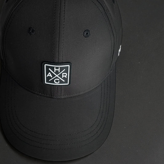 6 Panel Golf Snapback - Midnight Black - HARG Golf