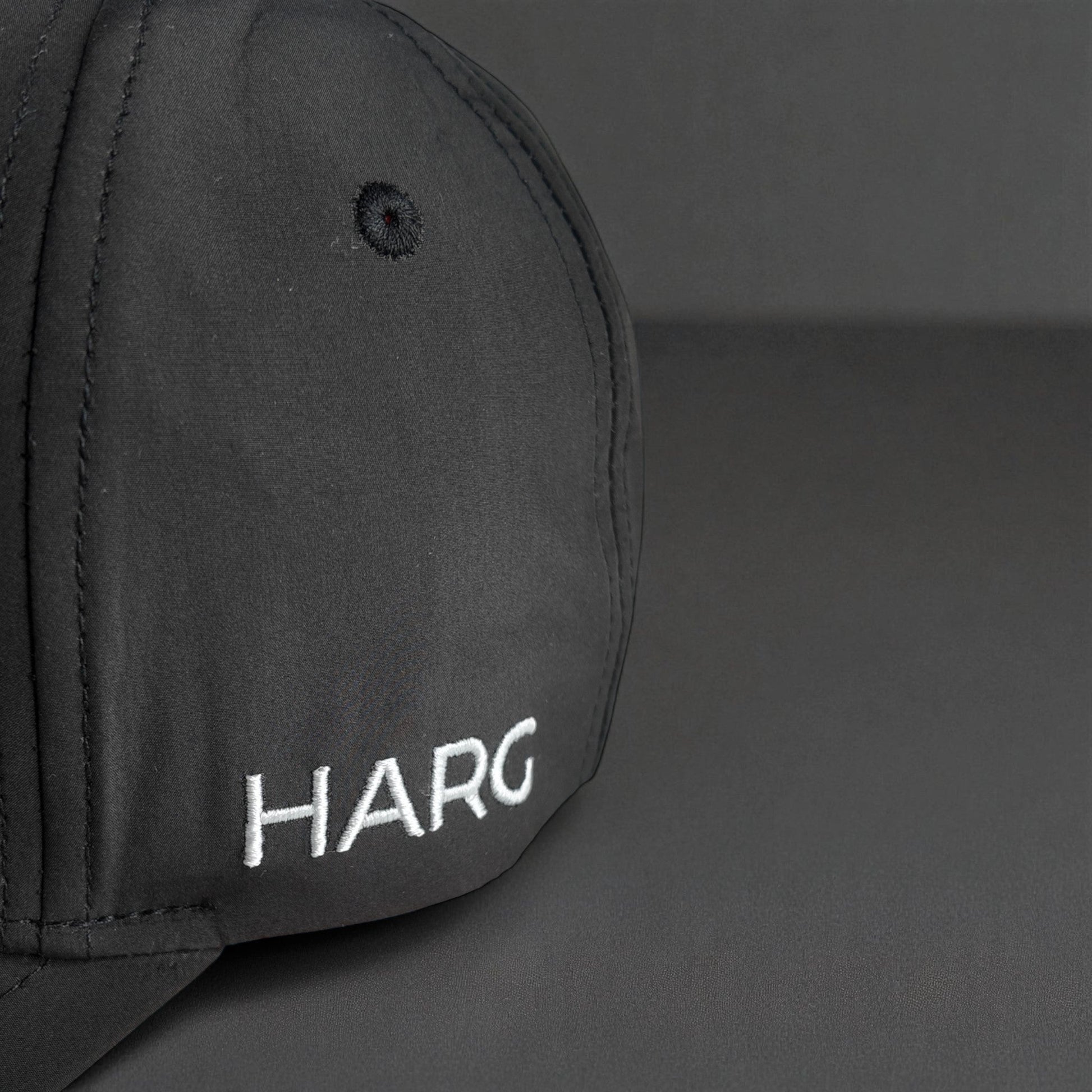 6 Panel Golf Snapback - Midnight Black - HARG Golf