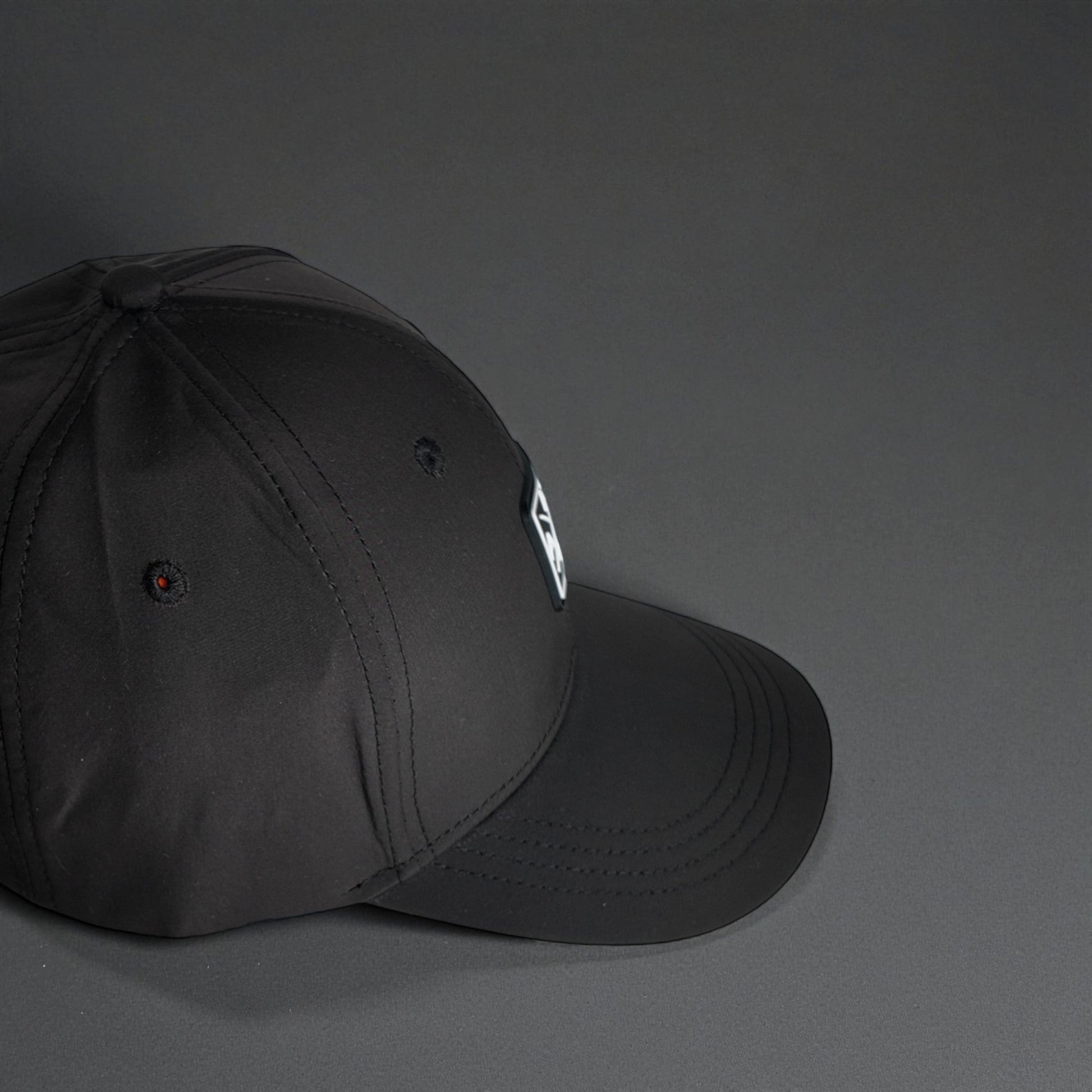 6 Panel Golf Snapback - Midnight Black - HARG Golf