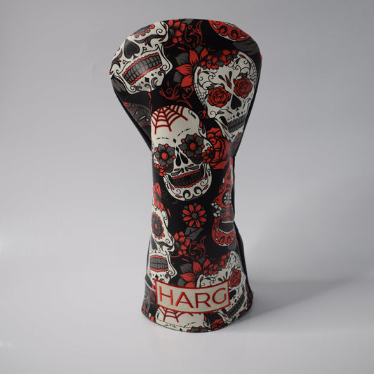 Premium Driver Headcover - Red Sugar Skulls - HARG