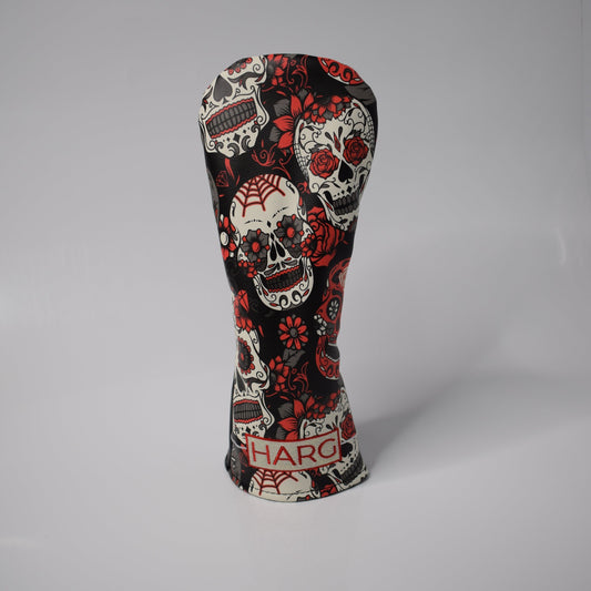 Premium Fairway Wood Headcover - Red Sugar Skulls - HARG