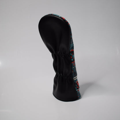 Premium Fairway Wood Headcover - Blue Sugar Skulls - HargUK