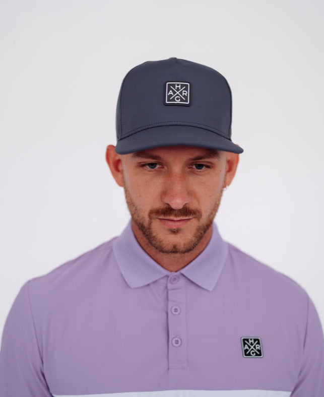 HARG golf snapback hat - Iron Grey