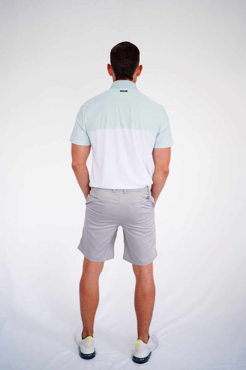 Custom Fit Polo - Mint Green / Chalk White - HargUK