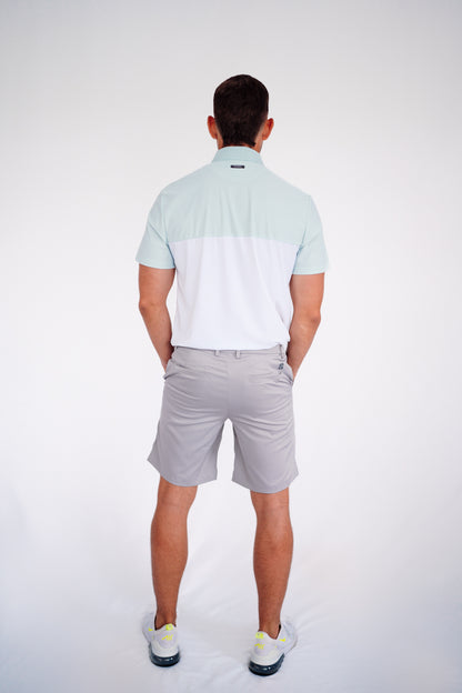 Men's golf shorts - Dove Grey - HARG