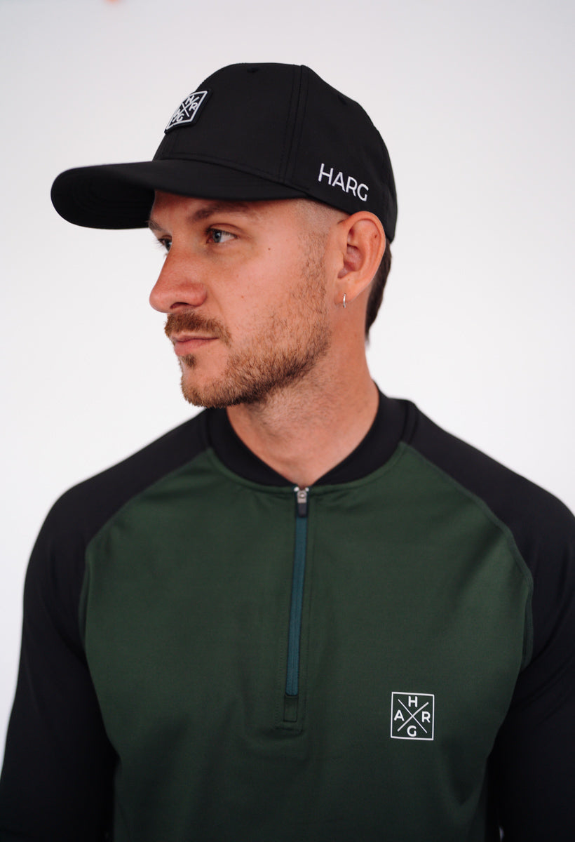 HARG golf snapback hat - Midnight Black