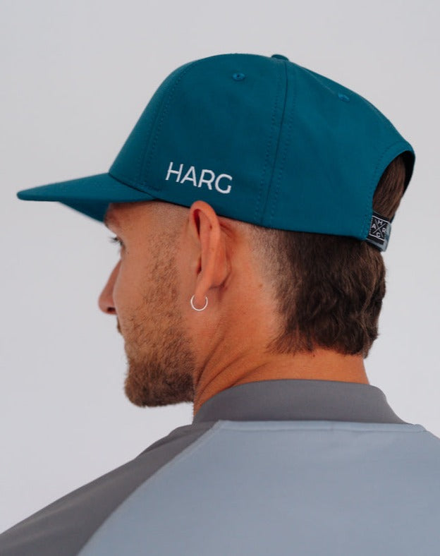 6 Panel Baseball Snapback - Dark Teal - HargUK