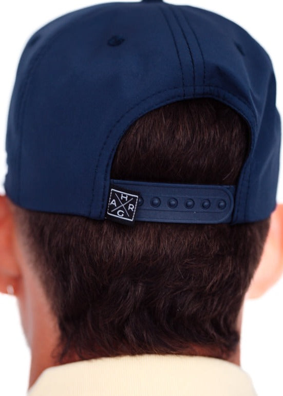 6 Panel Baseball Snapback - Oxford Blue - HargUK