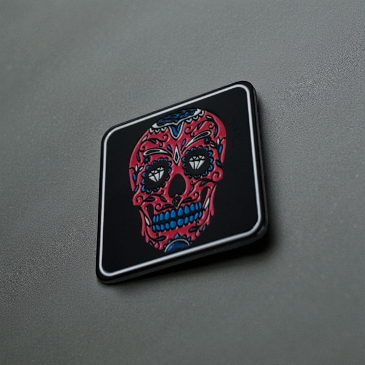 Golf Ball Marker - Red Candy Skulls - HARG Golf