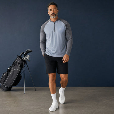 HARG 1/4 Zip Pullover – Shadow Grey/Dove Grey - HARG Golf