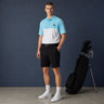 HARG Comfort Fit Golf Polo – Sky Blue/Chalk White - HARG Golf