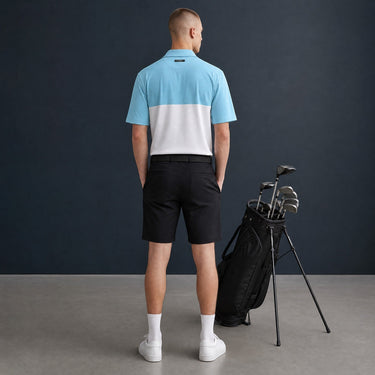 HARG Comfort Fit Golf Polo – Sky Blue/Chalk White - HARG Golf