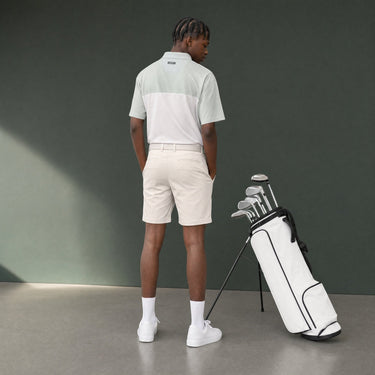 HARG Junior Comfort Fit Golf Polo - Mint Green / Chalk White - HARG Golf