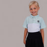 HARG Junior Comfort Fit Golf Polo - Mint Green / Chalk White - HARG Golf