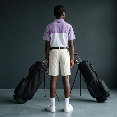 HARG Junior Comfort Fit Golf Polo - Royal Purple / Chalk White - HARG Golf