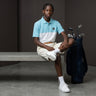 HARG Junior Comfort Fit Golf Polo - Sky Blue / Chalk White - HARG Golf