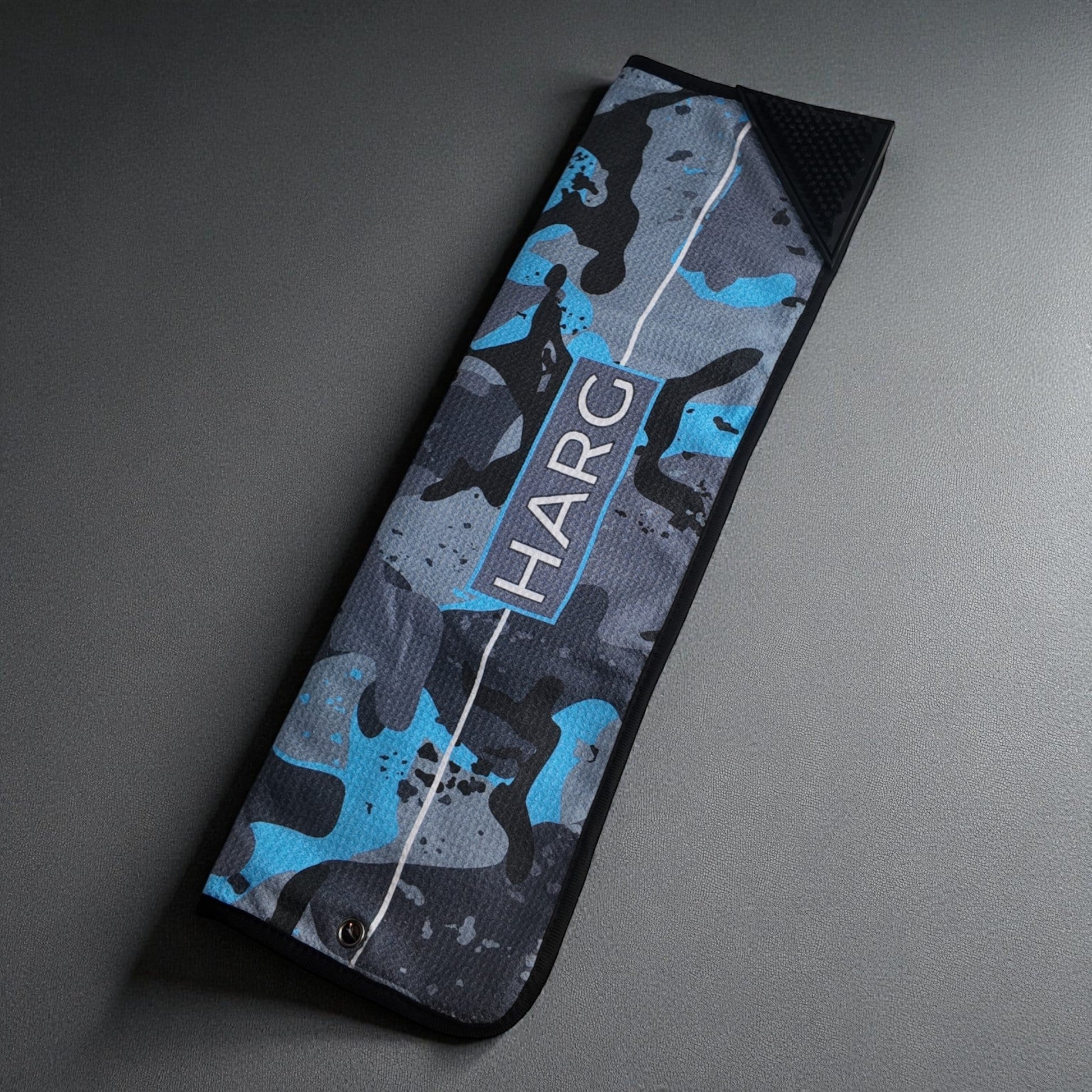 HARG Microfibre Golf Towel – Blue Camo - HARG Golf
