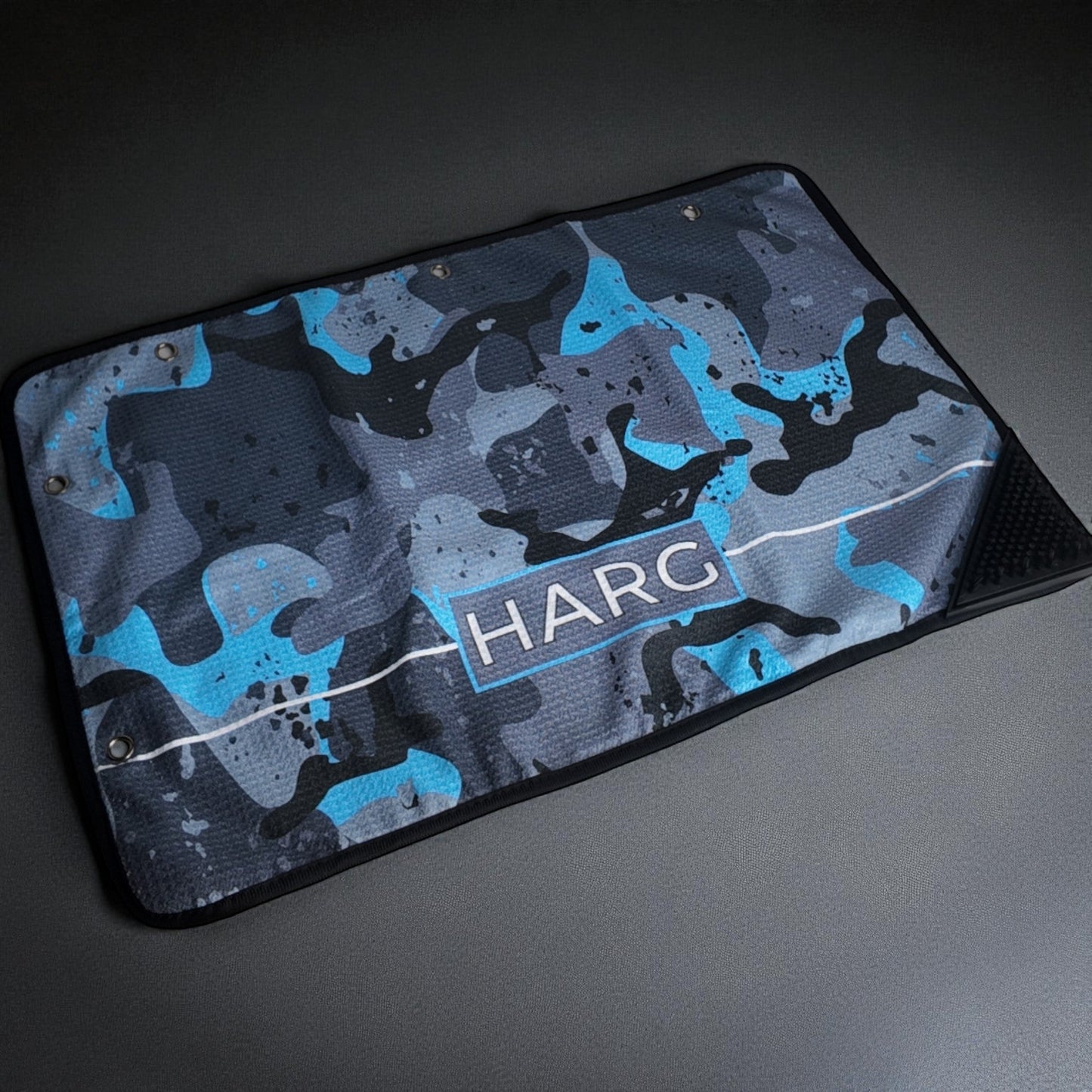 HARG Microfibre Golf Towel – Blue Camo - HARG Golf