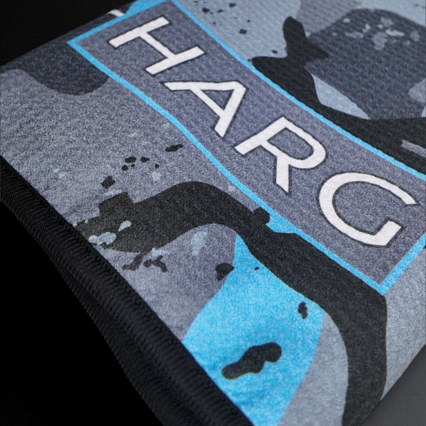 HARG Microfibre Golf Towel – Blue Camo - HARG Golf