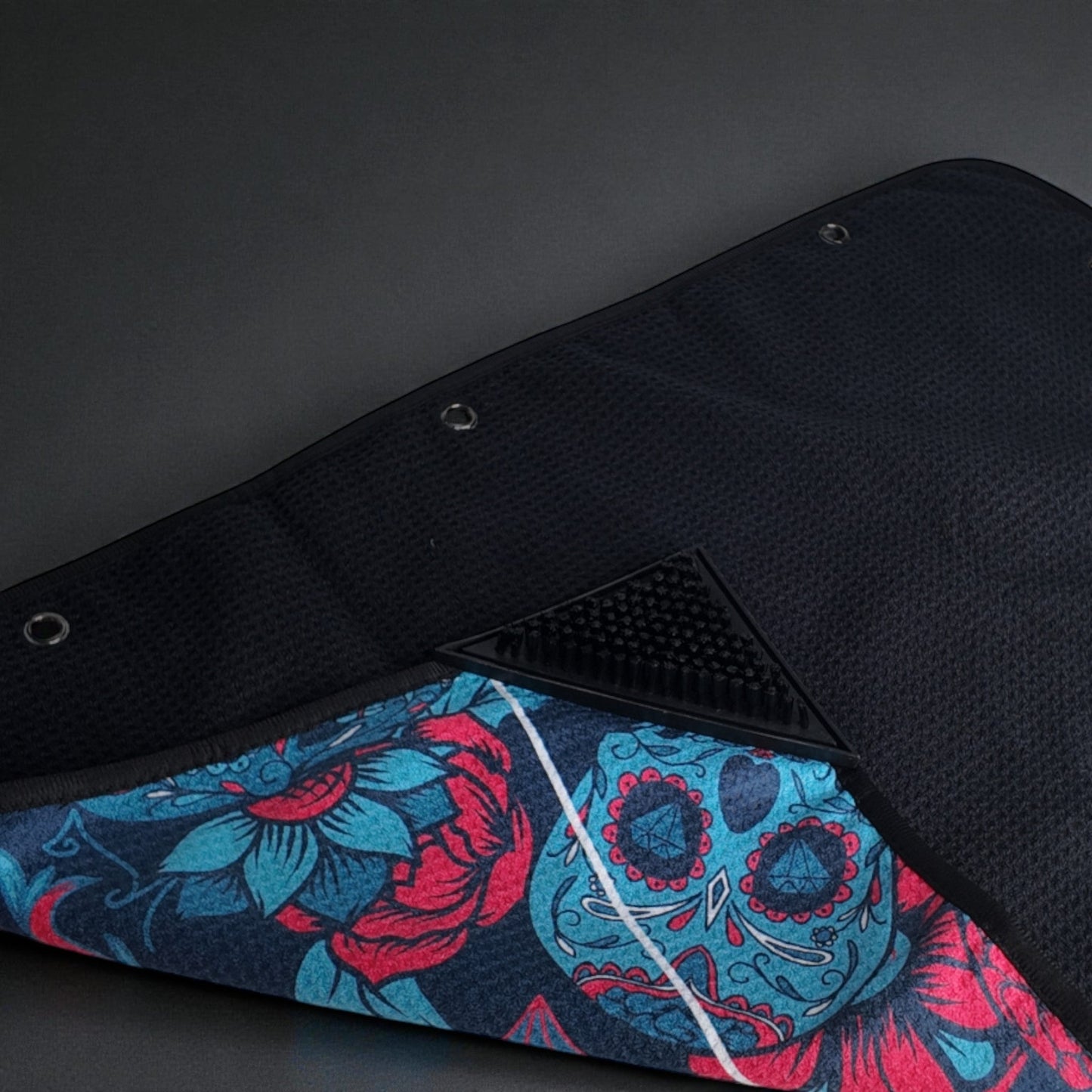 HARG Microfibre Golf Towel - Blue Sugar Skulls - HARG Golf