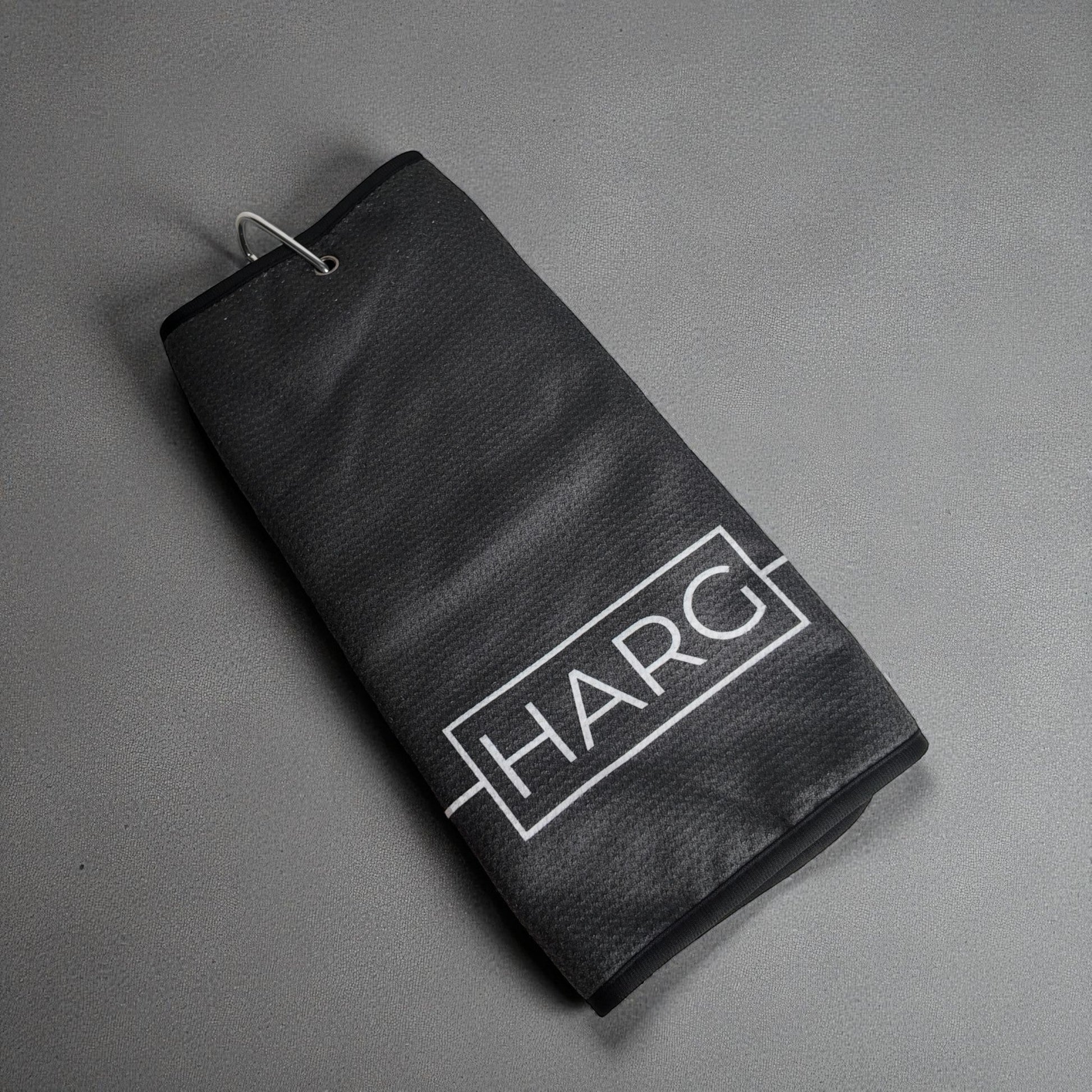 HARG Microfibre Golf Towel - Midnight Black - HARG Golf