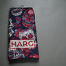 HARG Microfibre Golf Towel - Red Sugar Skulls - HARG Golf