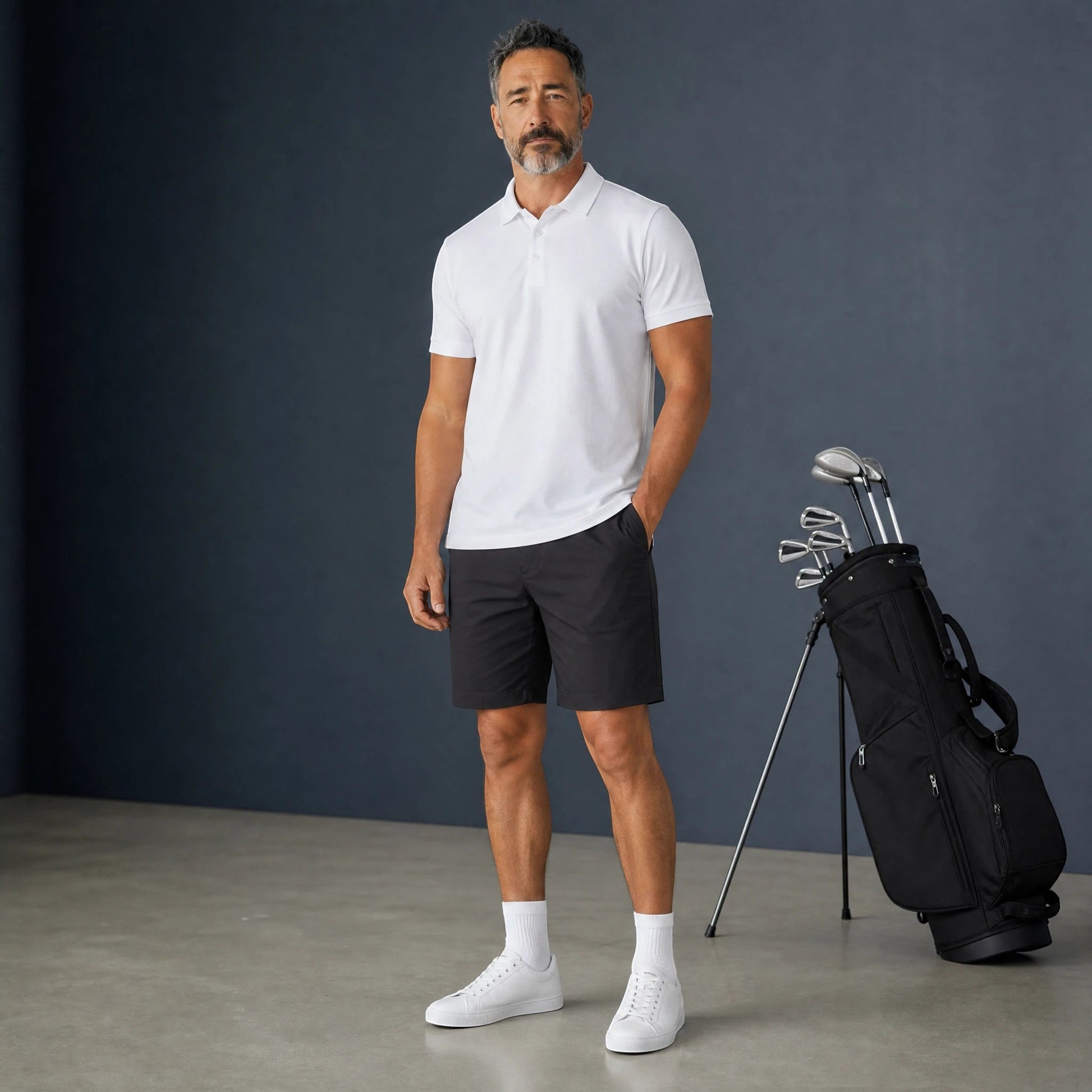 HARG ProDrive Golf Shorts - Midnight Black - HARG Golf
