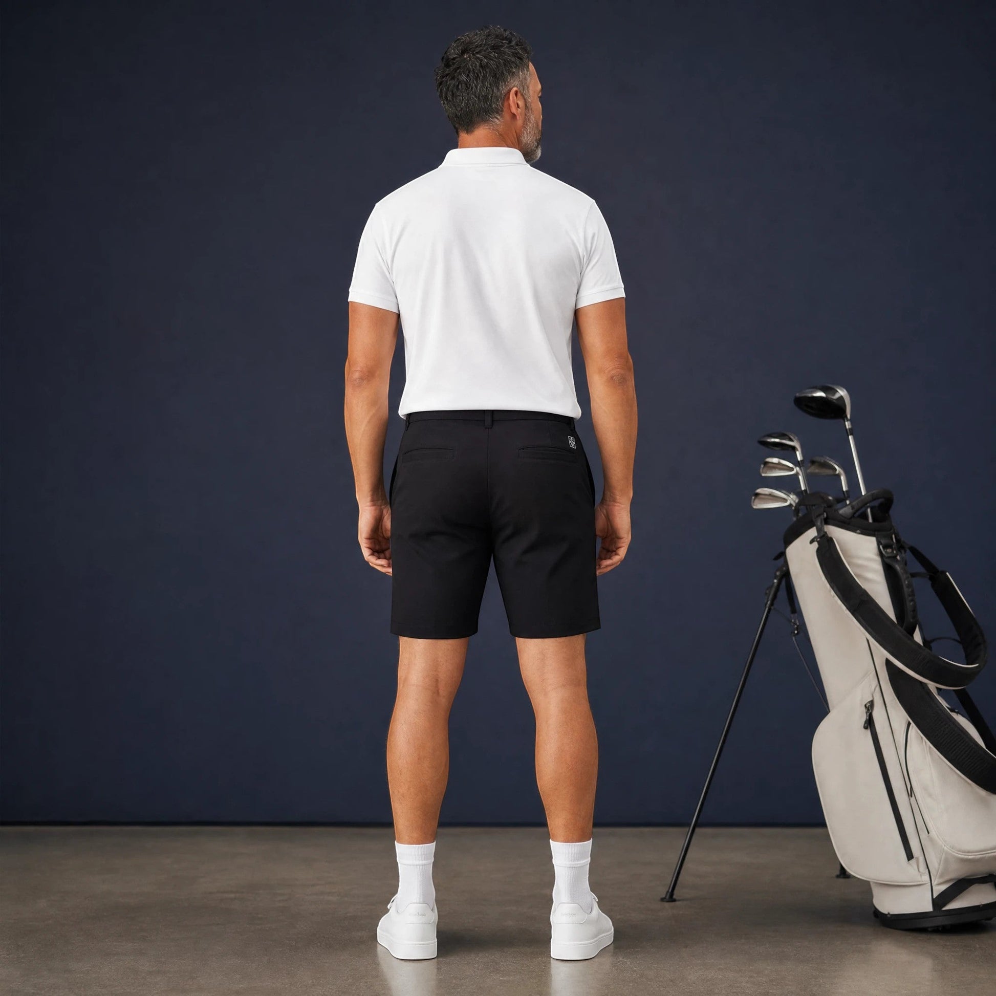 HARG ProDrive Golf Shorts - Midnight Black - HARG Golf