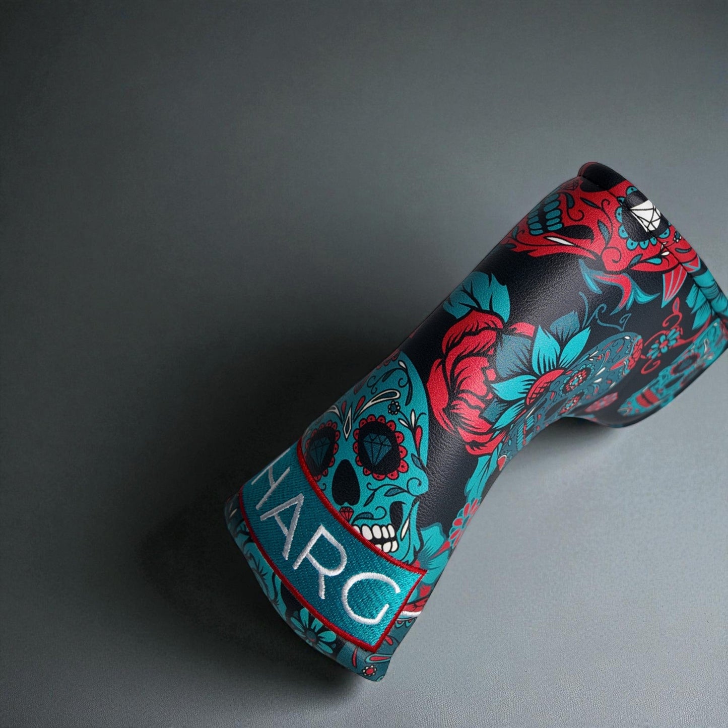 Premium Blade Putter Headcover - Blue Sugar Skulls - HARG Golf